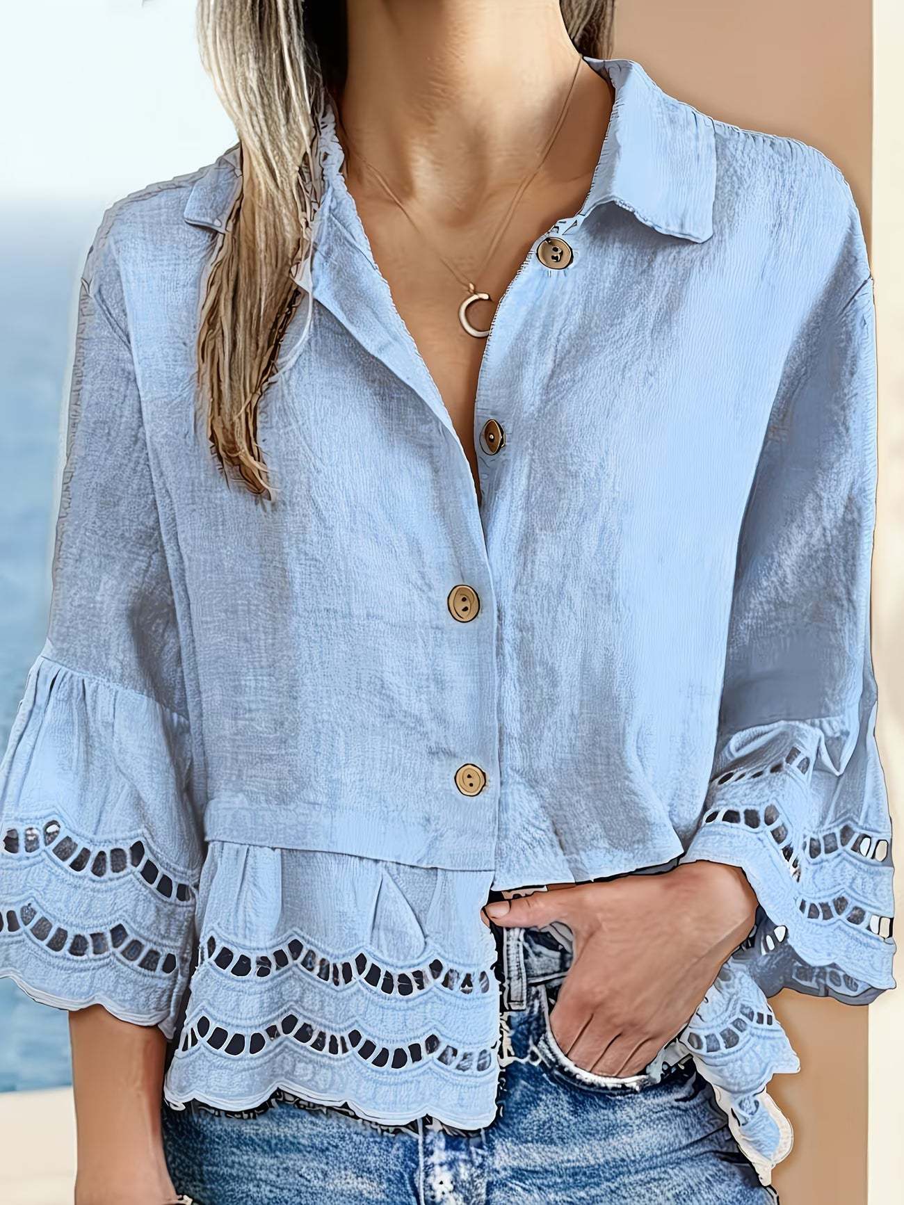 Elegant Button Down Blouse