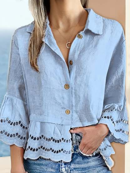 Elegant Button Down Blouse