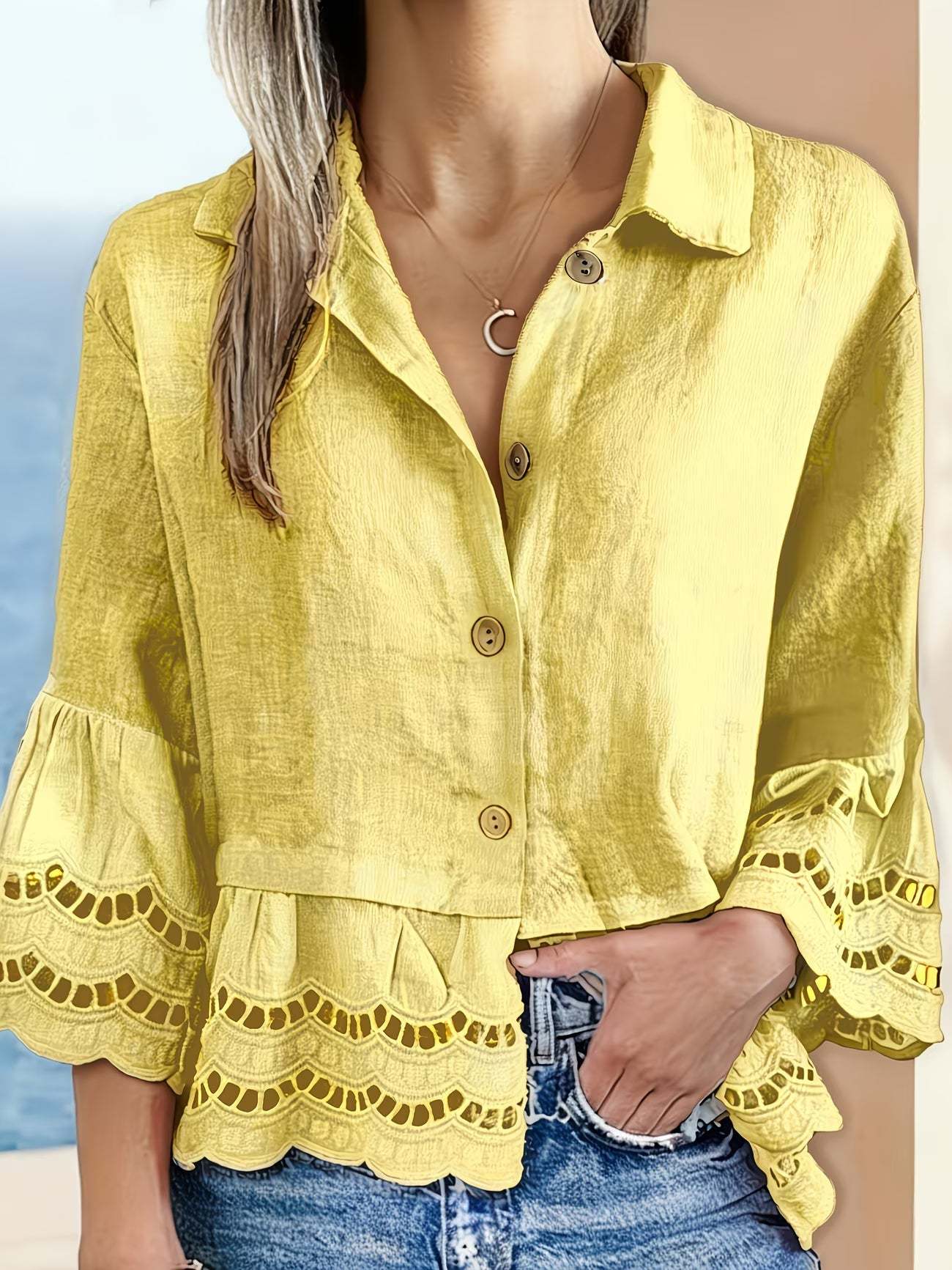 Elegant Button Down Blouse