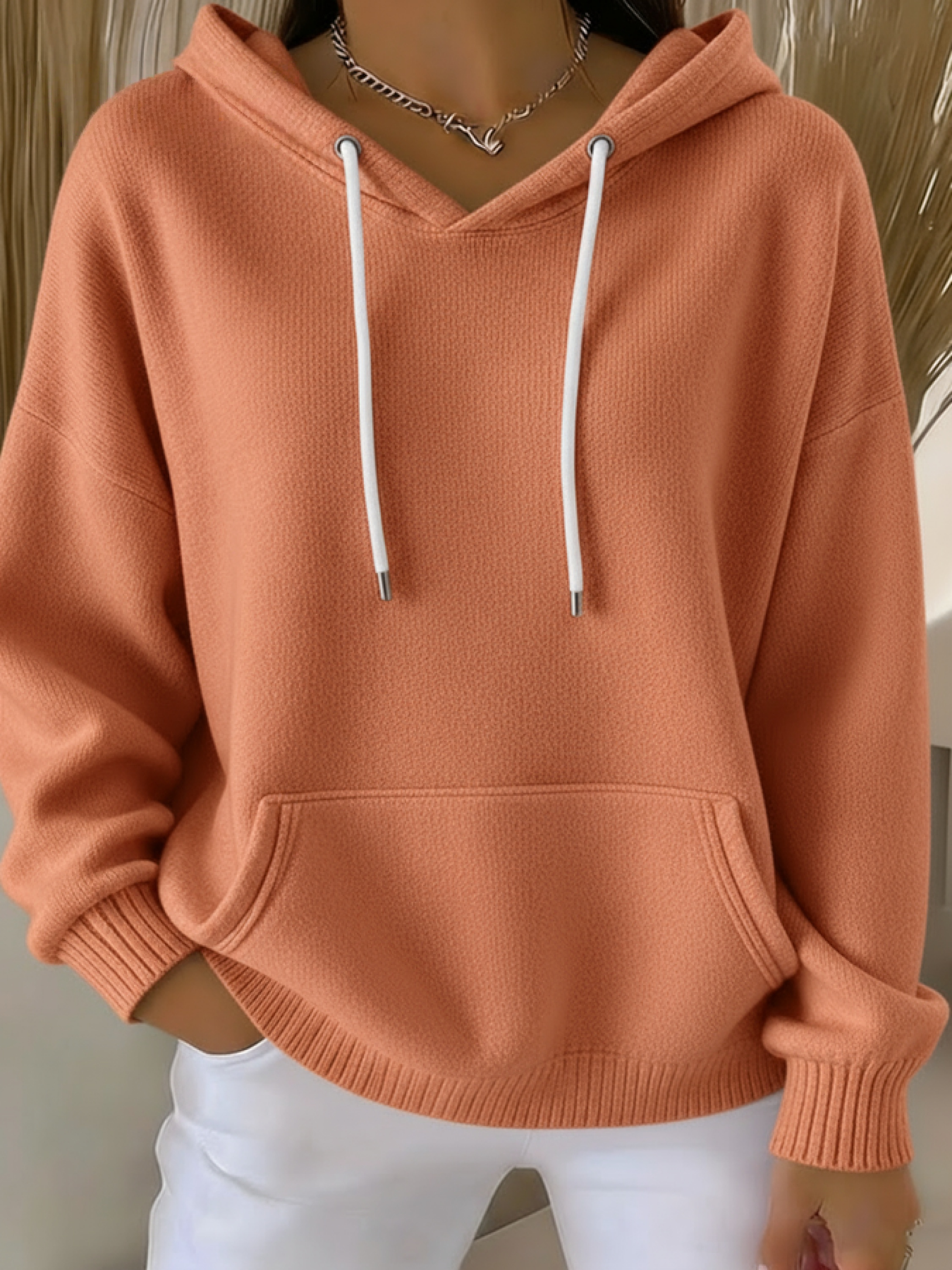 🎄Christmas Clearance Sale🔥Women's Casual kint Jacquard Multicolor Hoodie