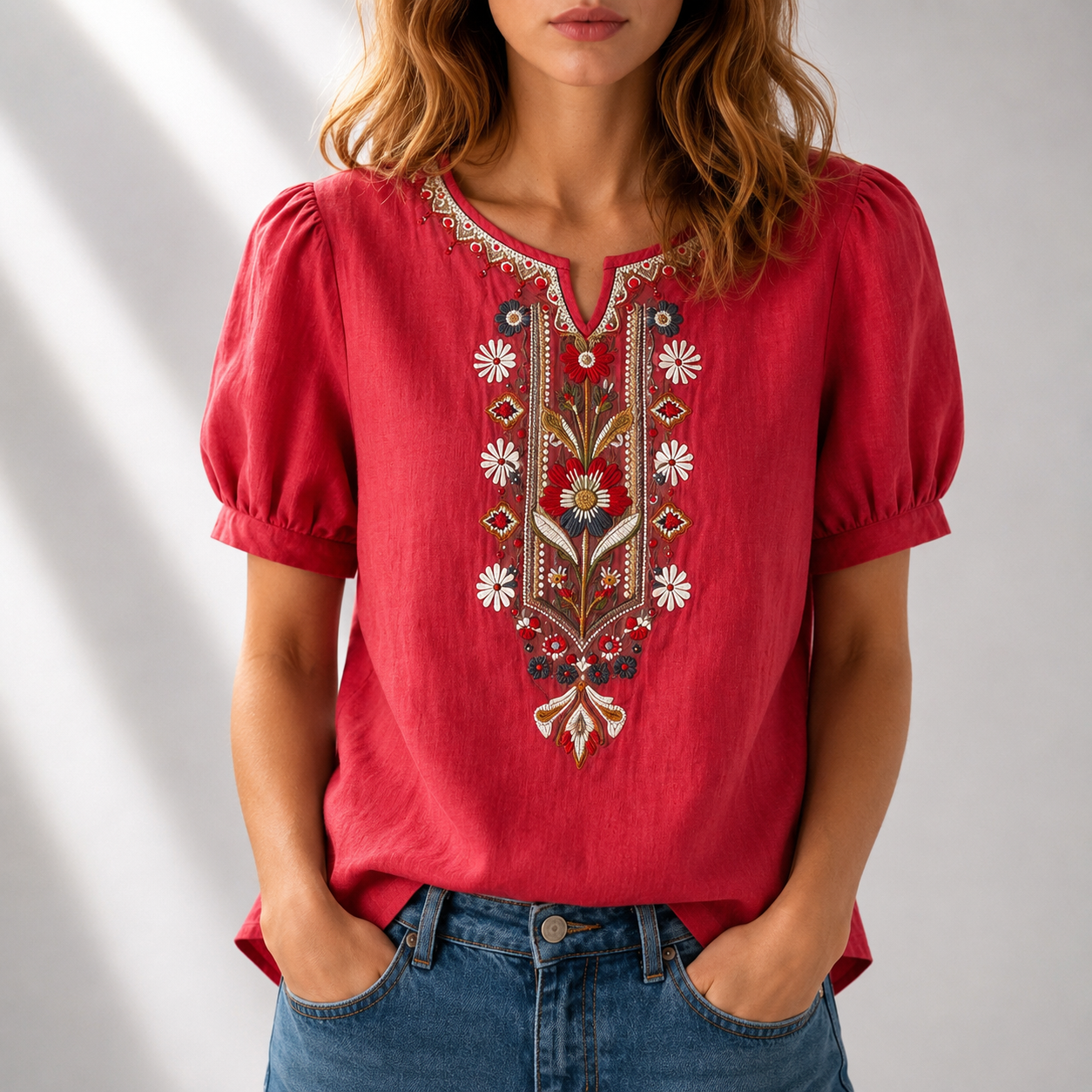 CLEARANCE SALE🔥 Floral Embroidered Blouse