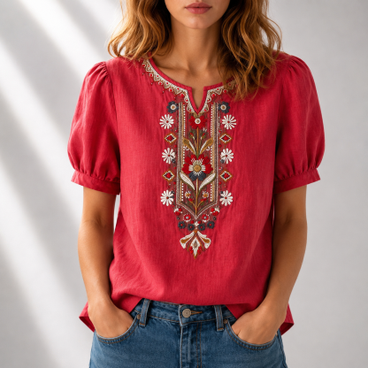 CLEARANCE SALE🔥 Floral Embroidered Blouse