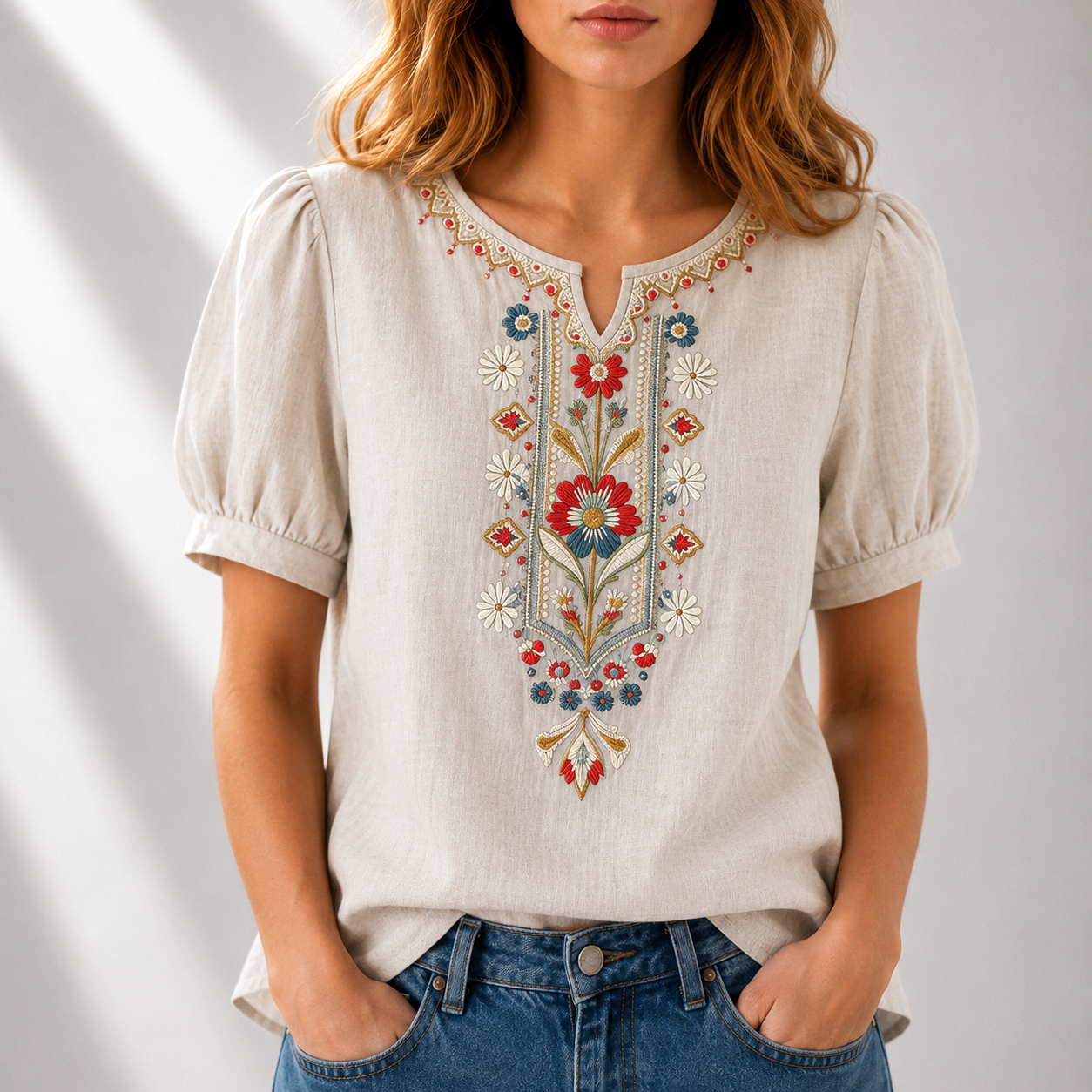 CLEARANCE SALE🔥 Floral Embroidered Blouse