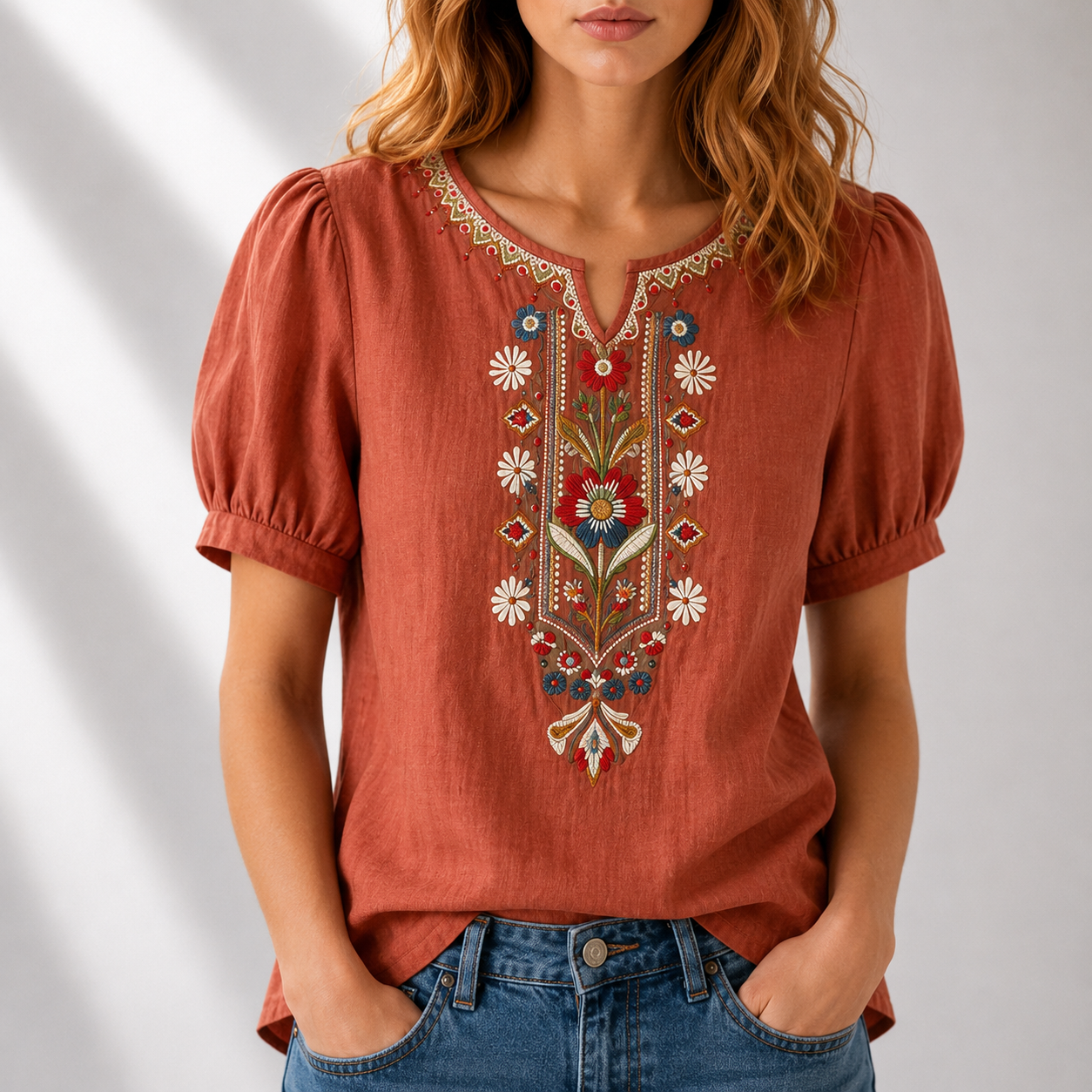 CLEARANCE SALE🔥 Floral Embroidered Blouse
