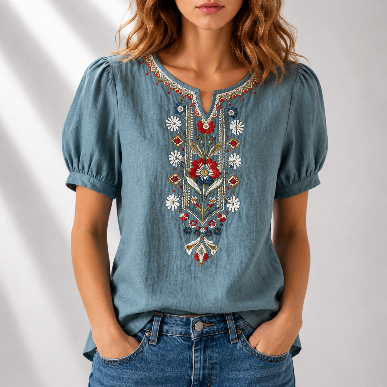 CLEARANCE SALE🔥 Floral Embroidered Blouse