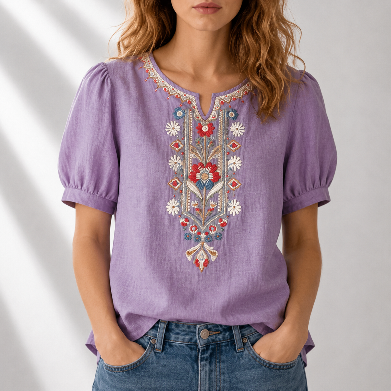 CLEARANCE SALE🔥 Floral Embroidered Blouse