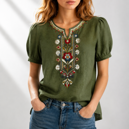 CLEARANCE SALE🔥 Floral Embroidered Blouse