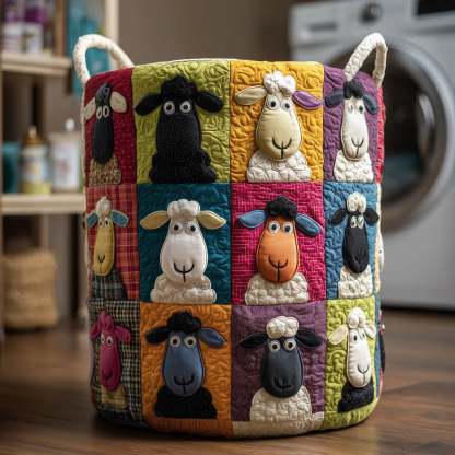 Dreamy Sheep Quilted Laundry Basket GFTOTG333