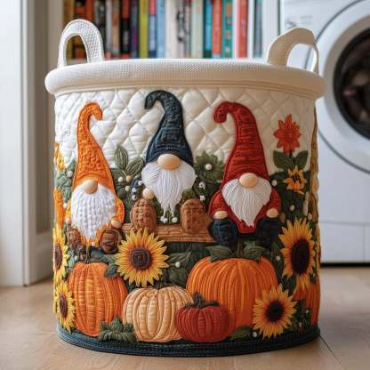 Autumn Whimsy Quilted Laundry Basket GFTOTP11063