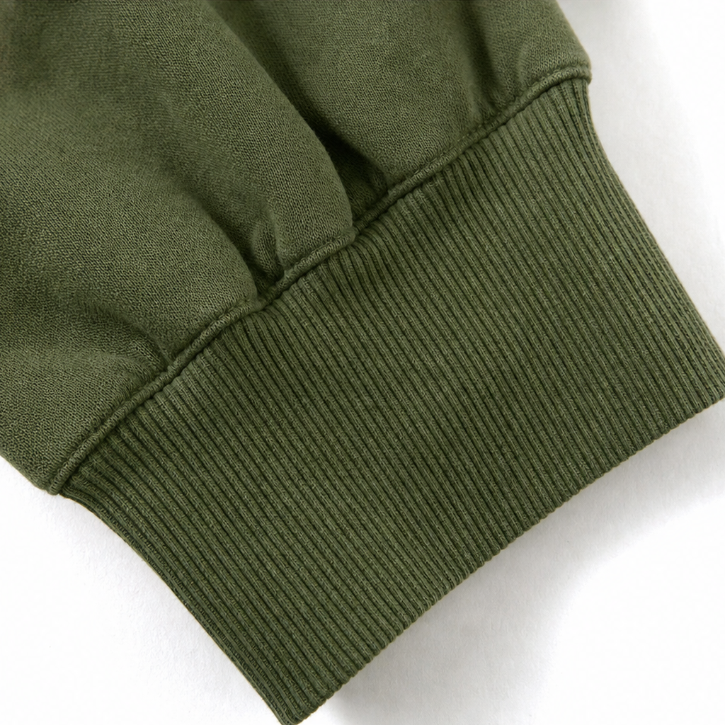 Raw-Edge Split-Cuff Oversized Pullover