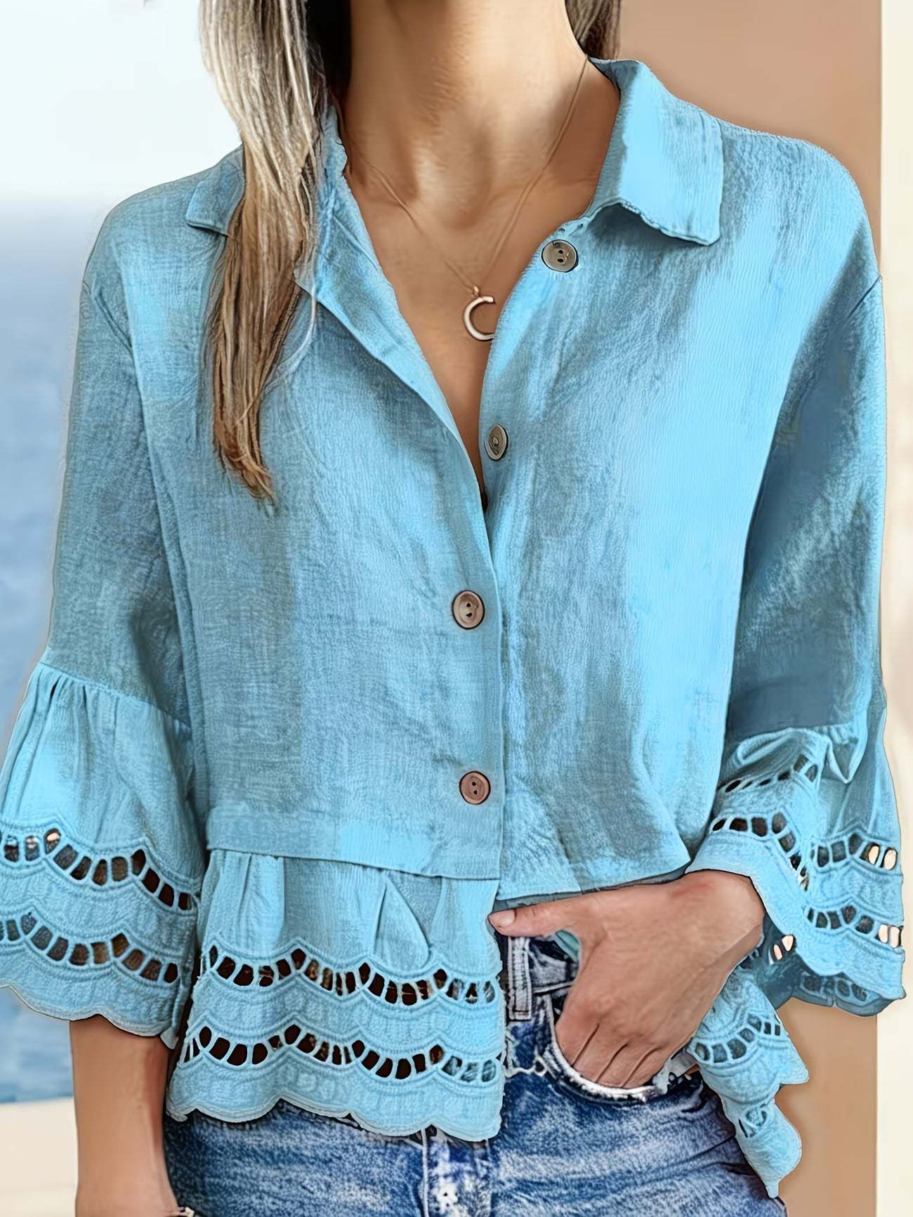 Elegant Button Down Blouse