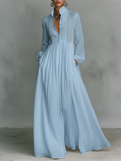 Elegant Romantic Vacation Maxi Dress