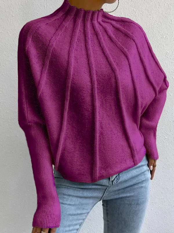 ??Christmas Clearance?? 2024 Women's Casual Bat Sleeve Pullover Sweater