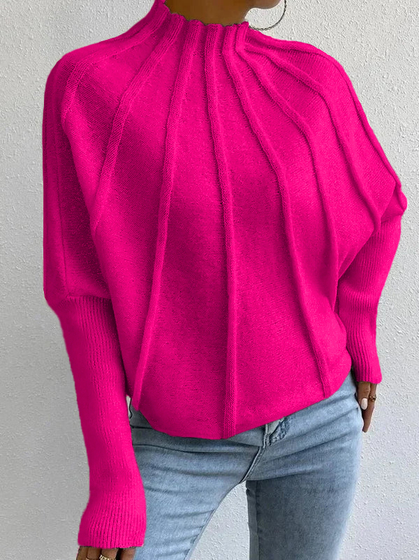 ??Christmas Clearance?? 2024 Women's Casual Bat Sleeve Pullover Sweater