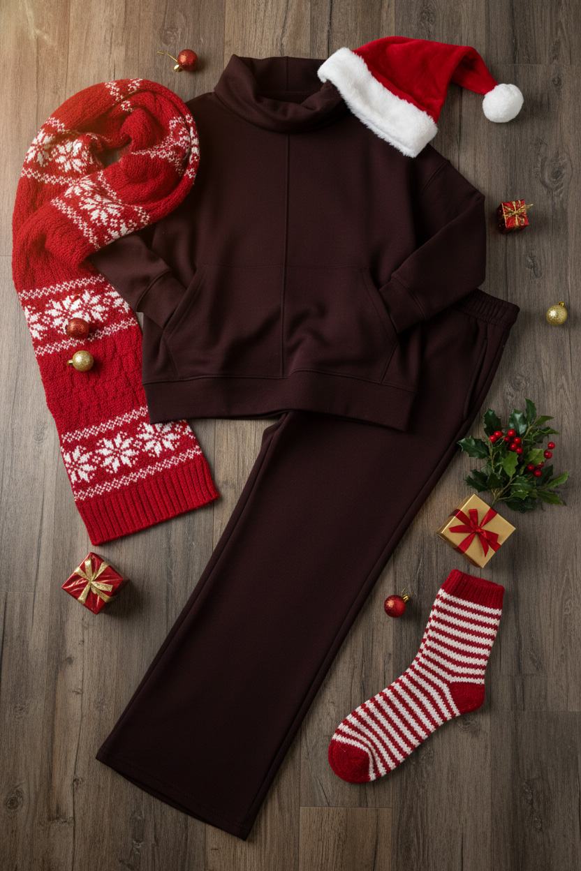 New Arrivals?? Cozy Travel Cowl Neck Sweatshirt and Pant 2 Piece Sets
