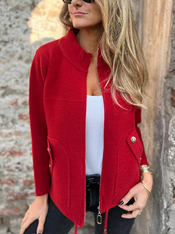 CLEARANCE?? Casual Zipper Drawstring Jacket