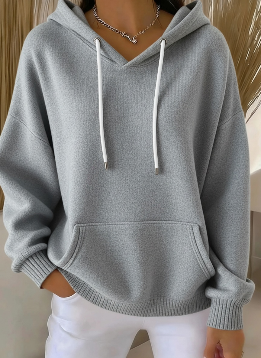 ??Christmas Clearance Sale??Women's Casual kint Jacquard Multicolor Hoodie