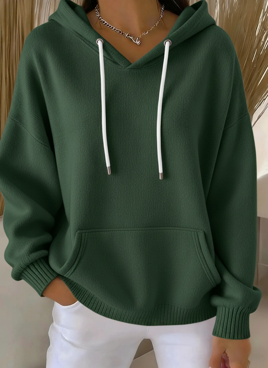 ??Christmas Clearance Sale??Women's Casual kint Jacquard Multicolor Hoodie