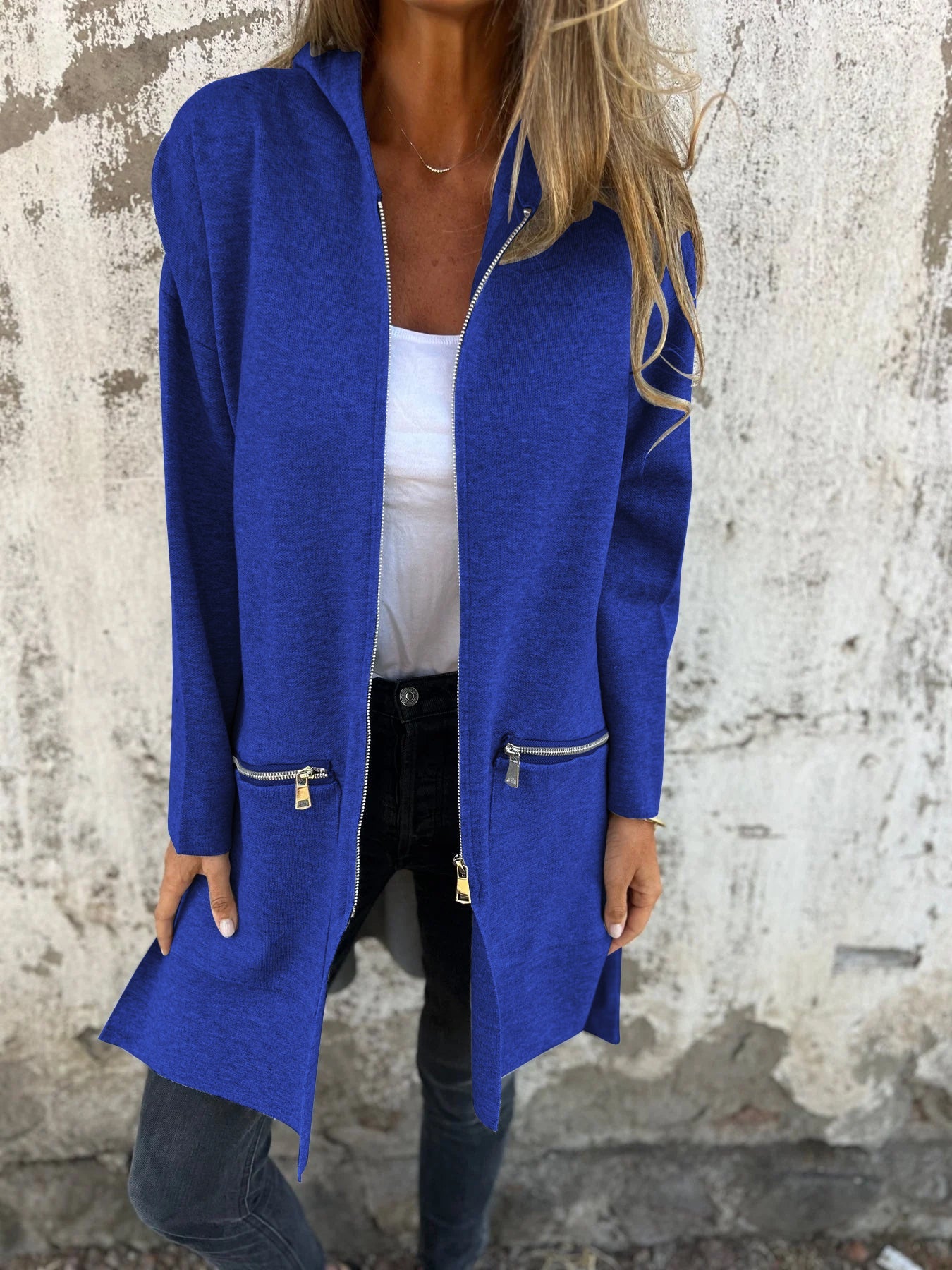 CLEARANCE SALE?? Zipper Long Sleeve Hooded Jacket