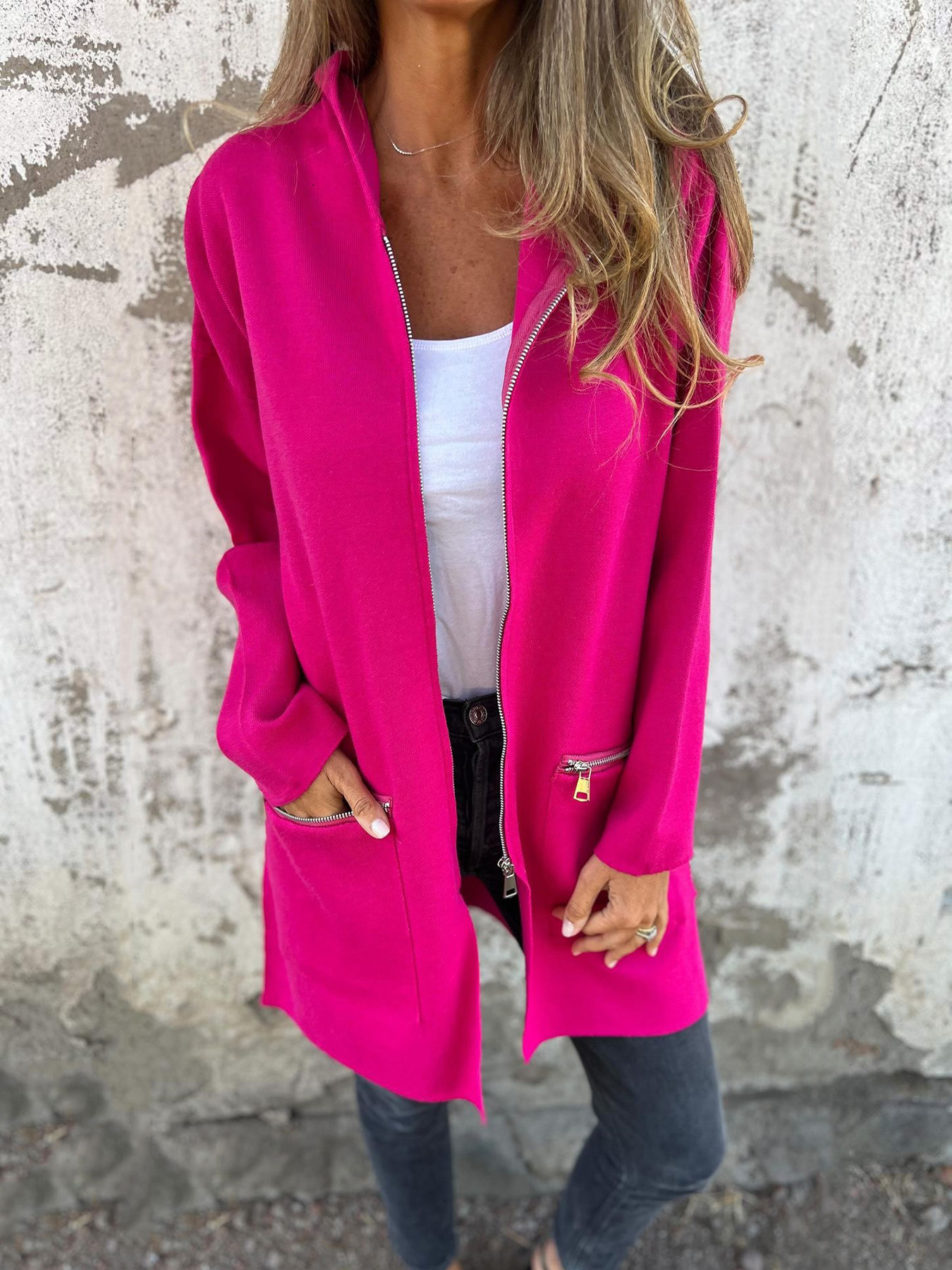 CLEARANCE SALE?? Zipper Long Sleeve Hooded Jacket