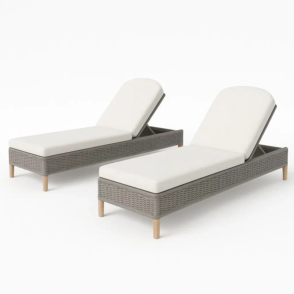 Arredi da terrazza,Set lettini prendisole da terrazza - Vivafurnish