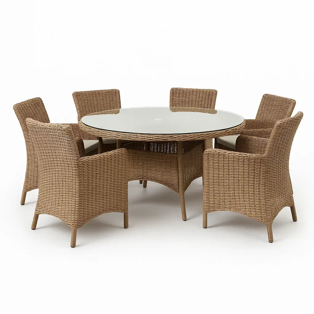 Arredi da pranzo per terrazza,Set tavolo e sedie da pranzo da terrazza - Vivafurnish