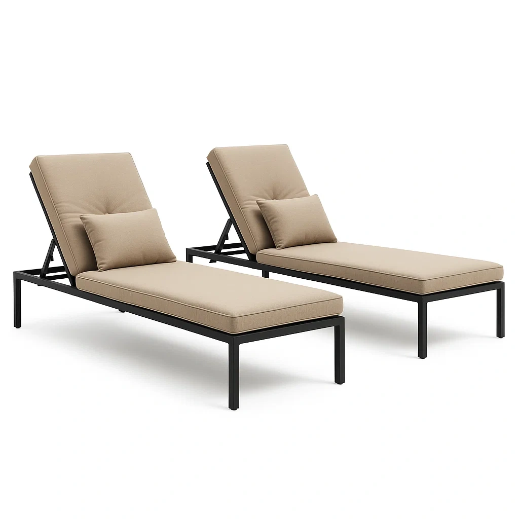 Arredi da terrazza,Set lettini prendisole da terrazza - Vivafurnish