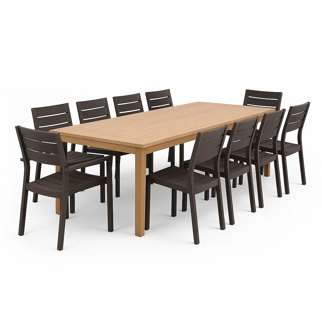 Arredi da pranzo per terrazza,Set tavolo e sedie da pranzo da terrazza - Vivafurnish