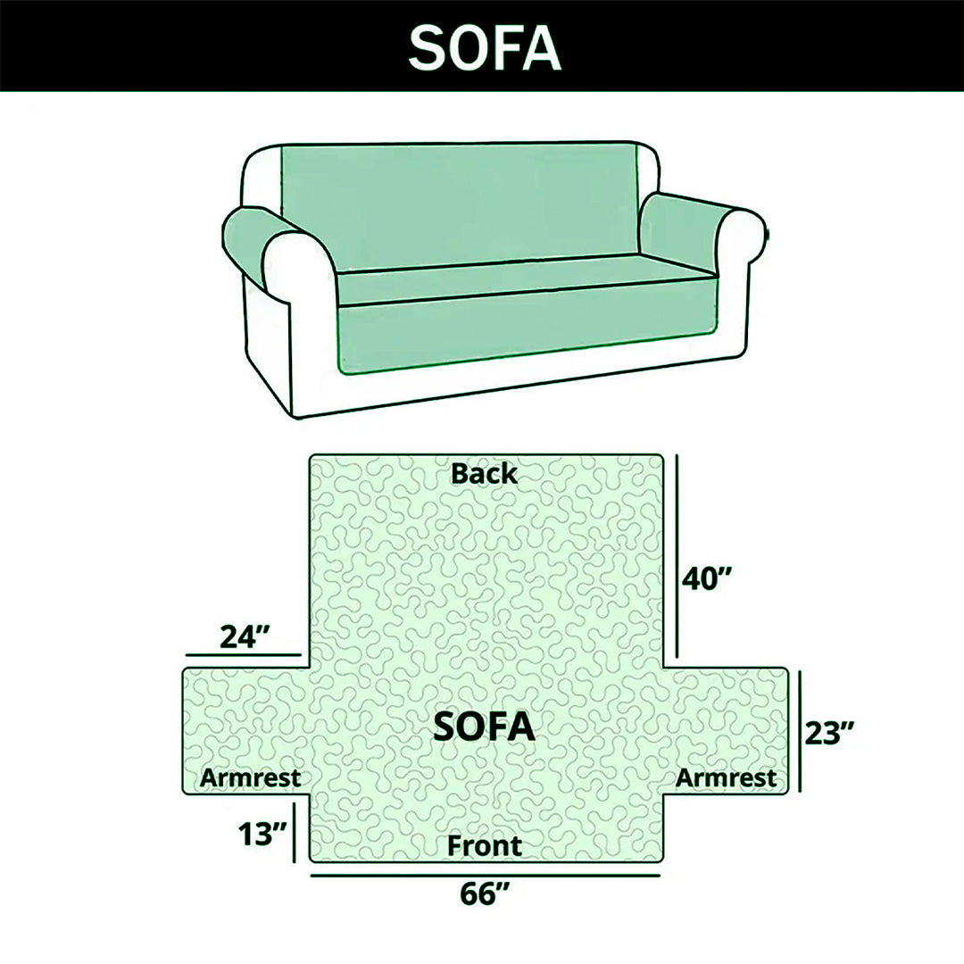 Candy Dachshund Quilted Sofa Cover GFTOQM1119