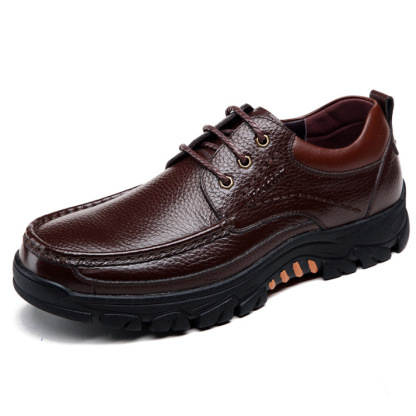 🔥On This Week Sale 48% OFF🔥 Men's Cow Leather Waterproof Comfy Non Slip Soft Slip On Casual Shoes