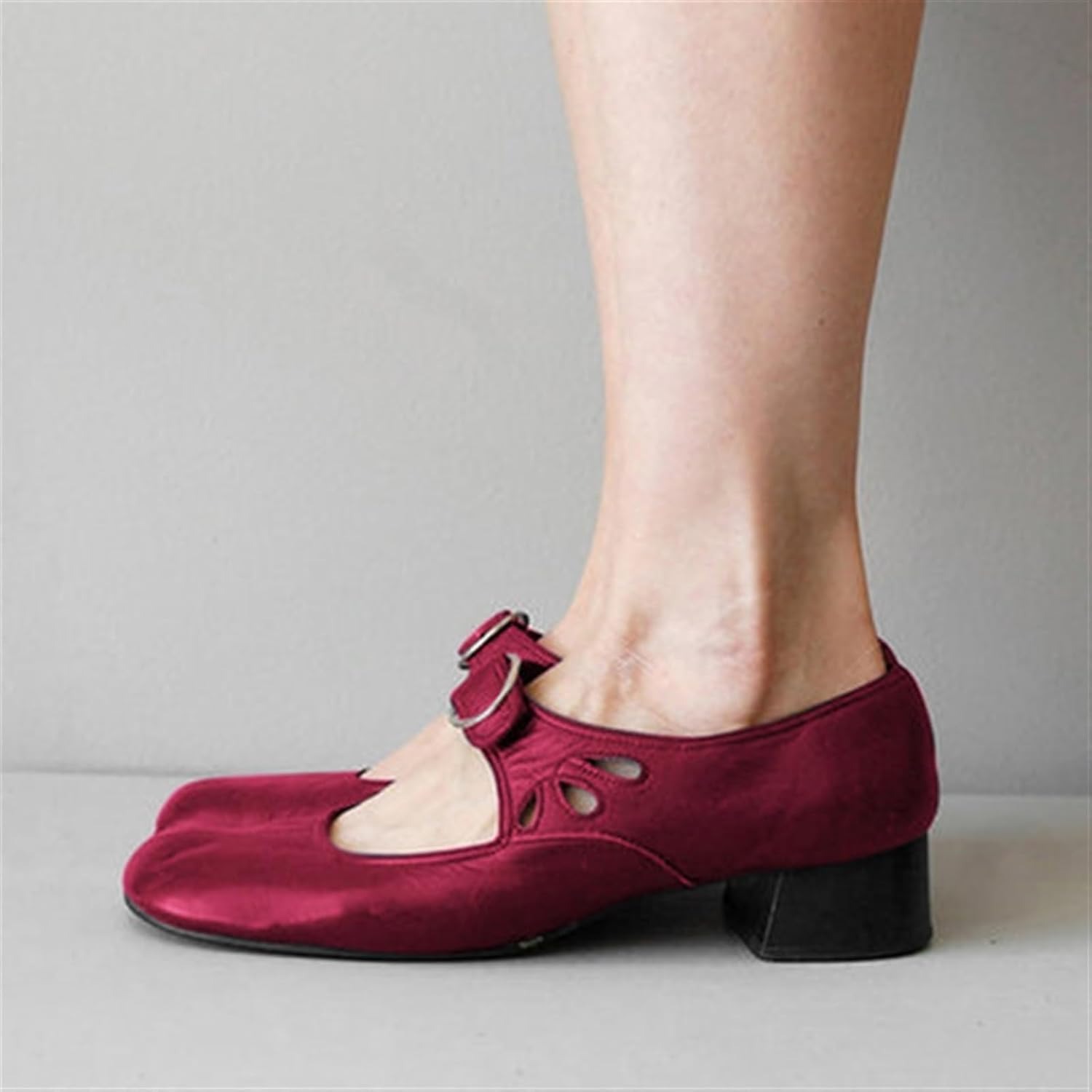 Vintage-Inspired Round Toe Orthopedic Shoes