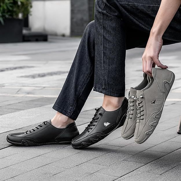 ⏰Promotion 48% OFF-2025 hot sale men's orthopedic shoes comfortable genuine leather walking shoes