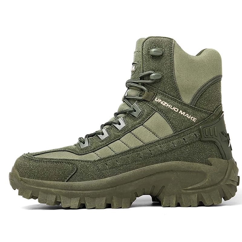 Men's Waterproof Outdoor Anti-Puncture Work Combat Boots Army Boots (Durability Upgrade)