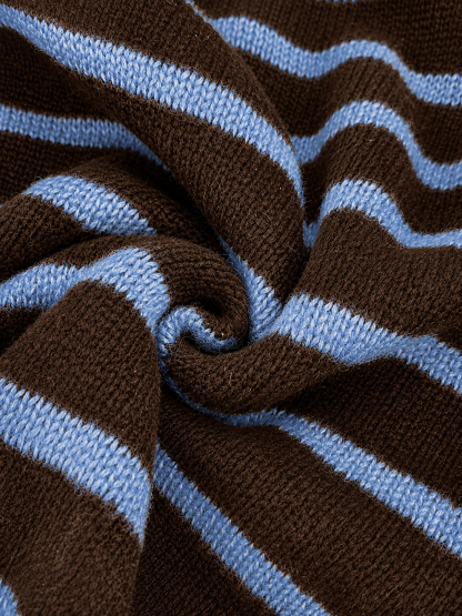Women’s Striped Knit Cardigan, Versatile Layering Sweater