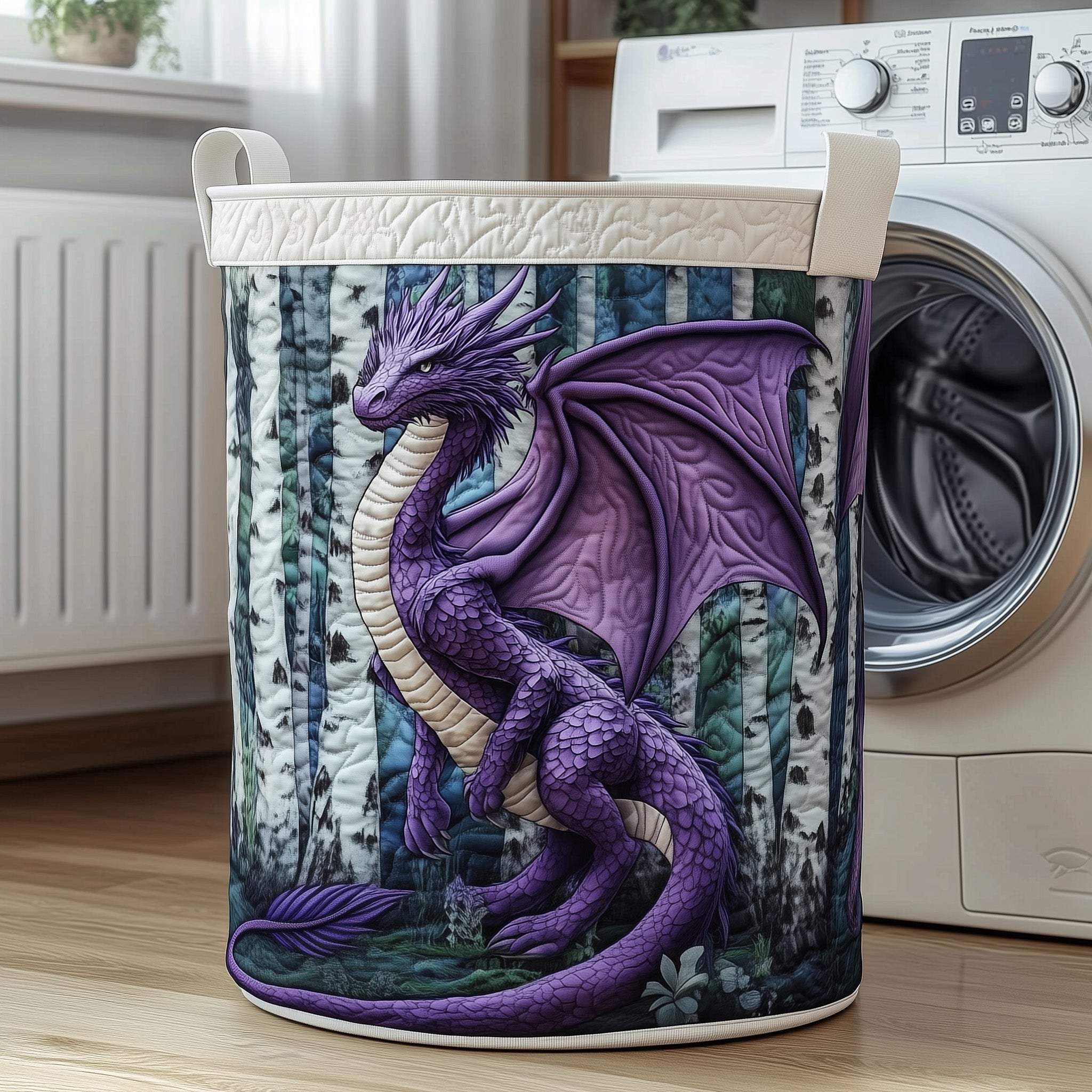 Dragon Quilted Laundry Basket GFTONT3304