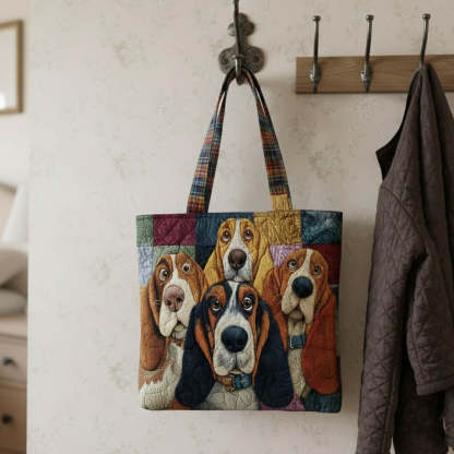Basset Hound Quilted Tote Bag GFTONT6029