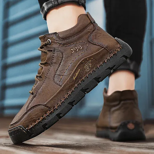 (⏰LAST DAY 48% OFF🔥)Handcrafted Men's Leather Shoes - Relieve Foot Pain