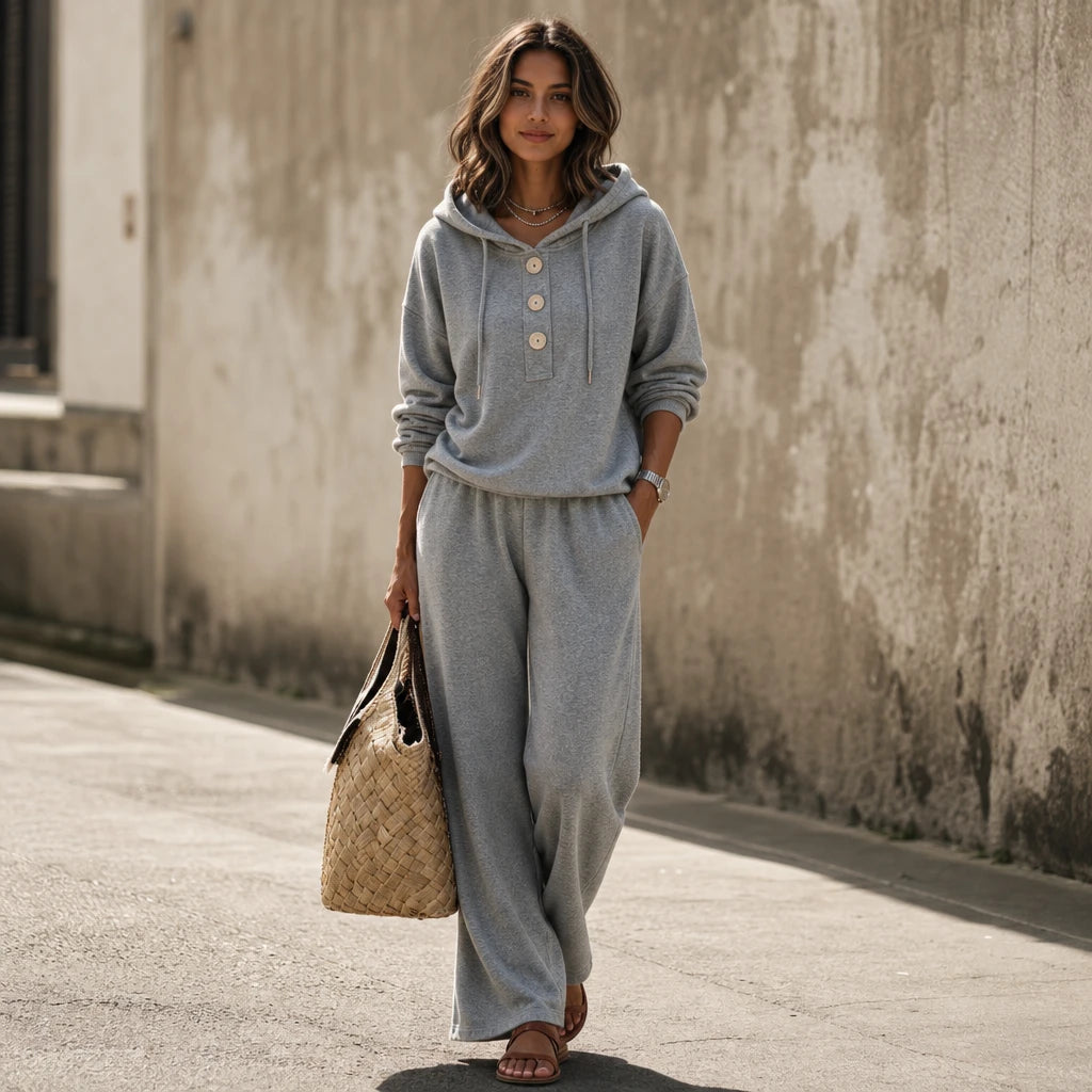 Veluna – Hoodie And Lounge Pants Set