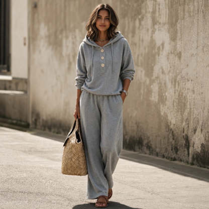 Veluna – Hoodie And Lounge Pants Set