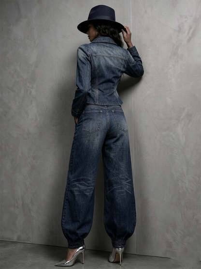 🤲LAST DAY SAVE 49%🔥 Figure-Flattering Denim 2-Piece Set
