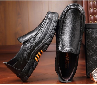 🔥On This Week Sale 48% OFF🔥 Men's Cow Leather Waterproof Comfy Non Slip Soft Slip On Casual Shoes