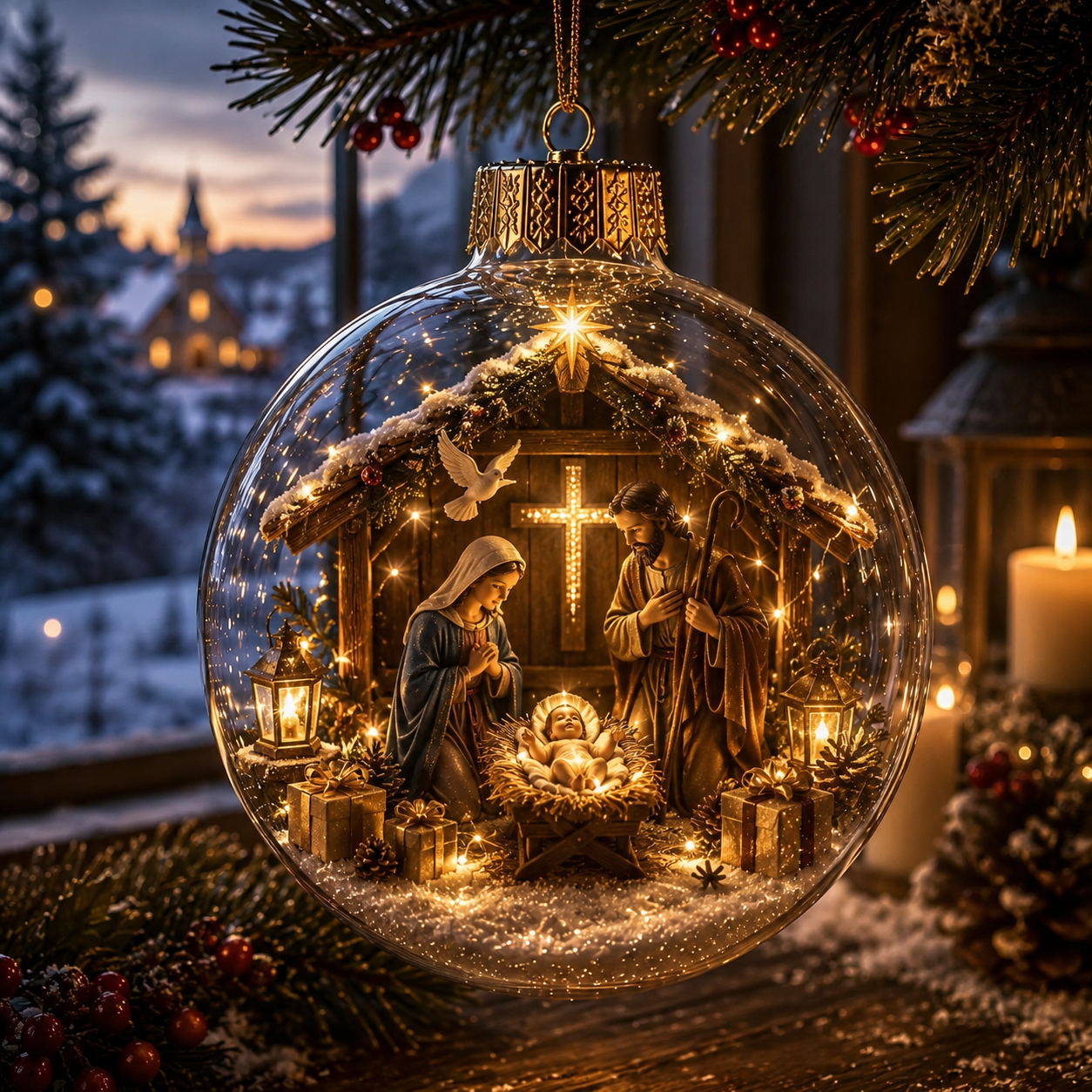 ✨ Christmas Faith Ornament