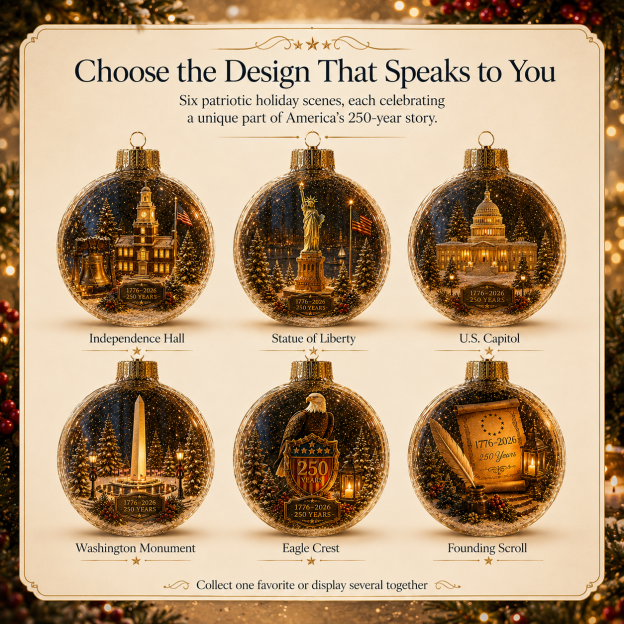 🎄 250th Anniversary of America x Christmas Ornament