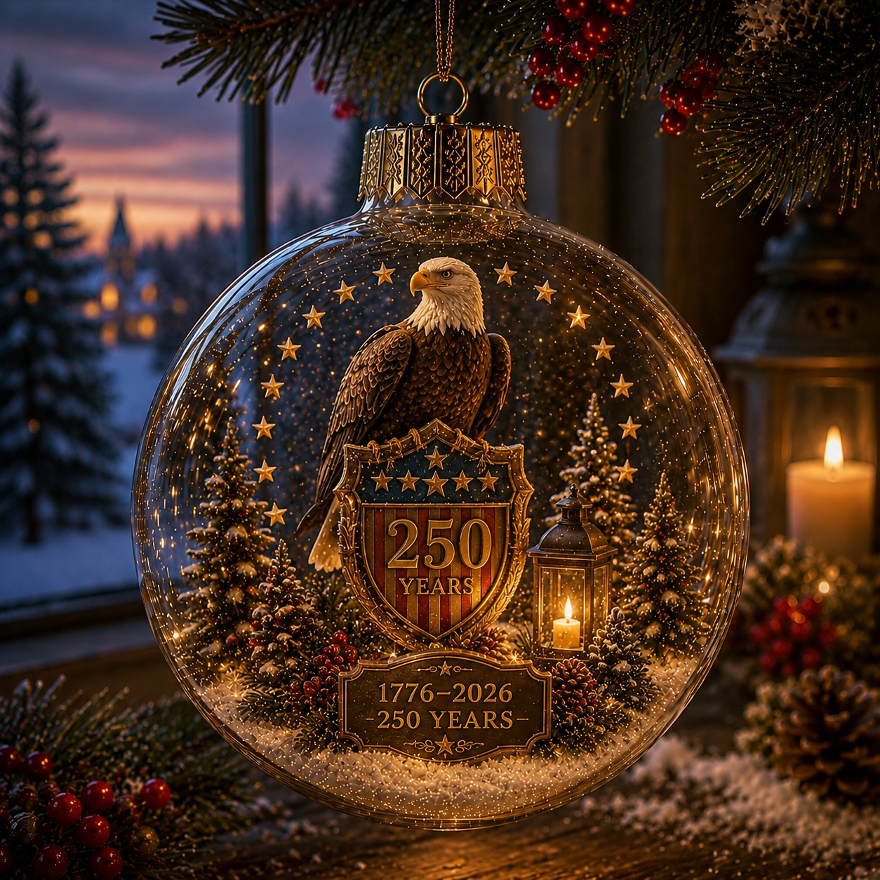 🎄 250th Anniversary of America x Christmas Ornament