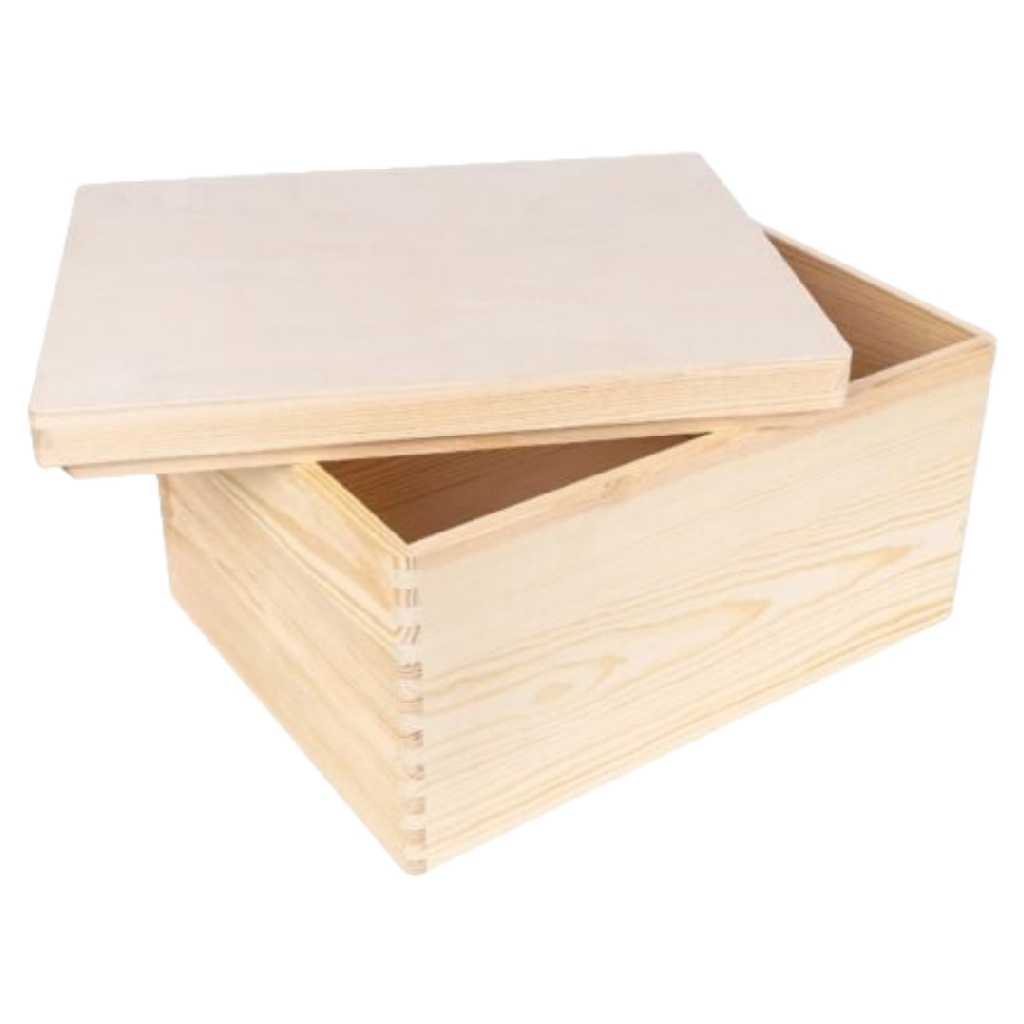 Grenenhouten Opbergdoos met Los Deksel-mollydinelli.shop