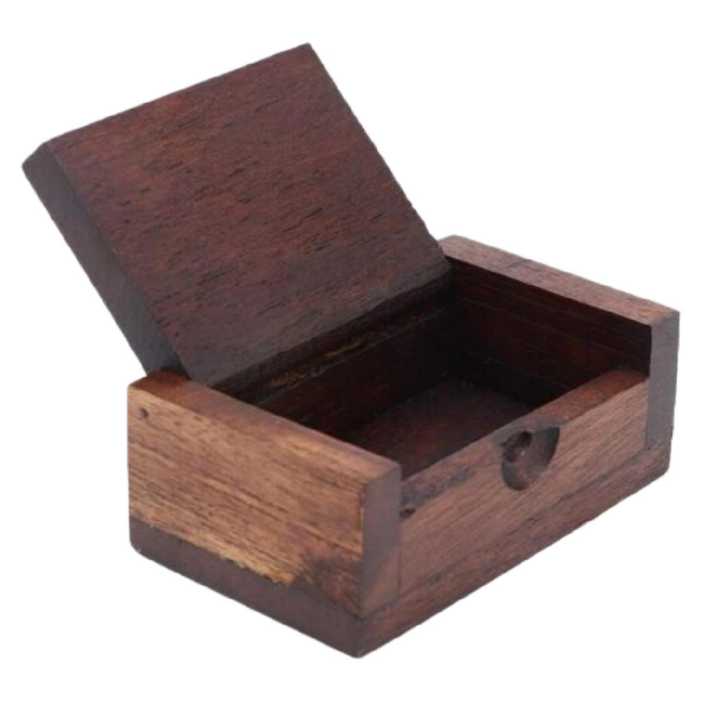 Mini Luxe Houten Sieradendoosje - Donkerbruin-mollydinelli.shop