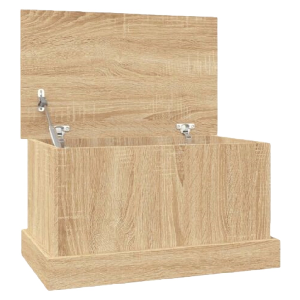 Klassieke Opbergkist in Eiken-look met Gasveer en Plint-mollydinelli.shop