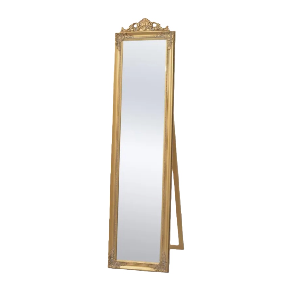 Espejo de Cuerpo Entero con Marco Dorado Ornado-patriciascott.shop