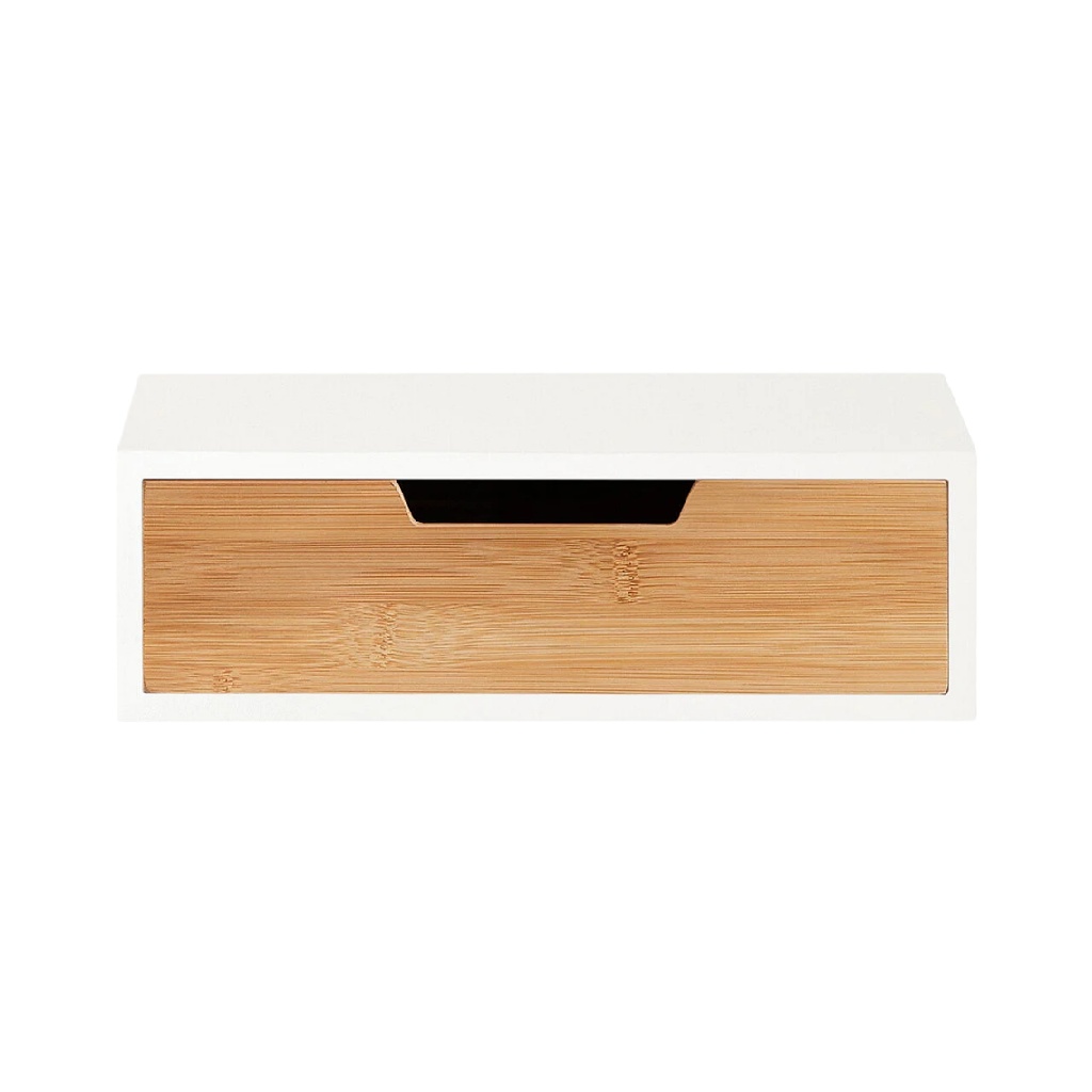 Tiroir de rangement en bambou et blanc-williammila.shop