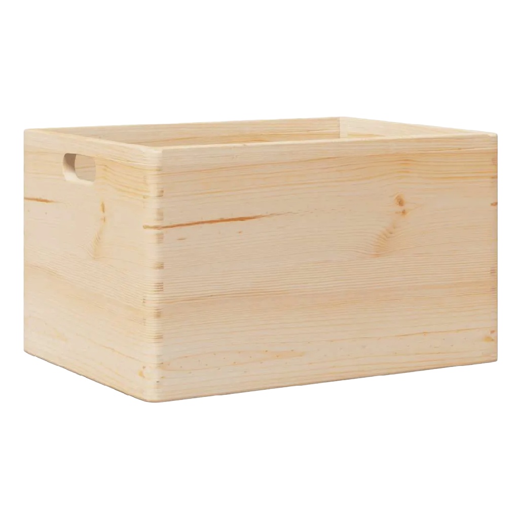 Rechthoekige Houten Opbergbox met Geïntegreerde Handgrepen-mollyconley.shop
